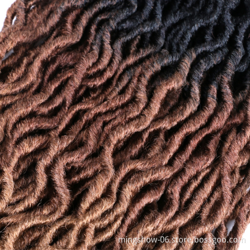 Gypsy straight faux locs goddess faux locs braid hair extensions micro locs hair